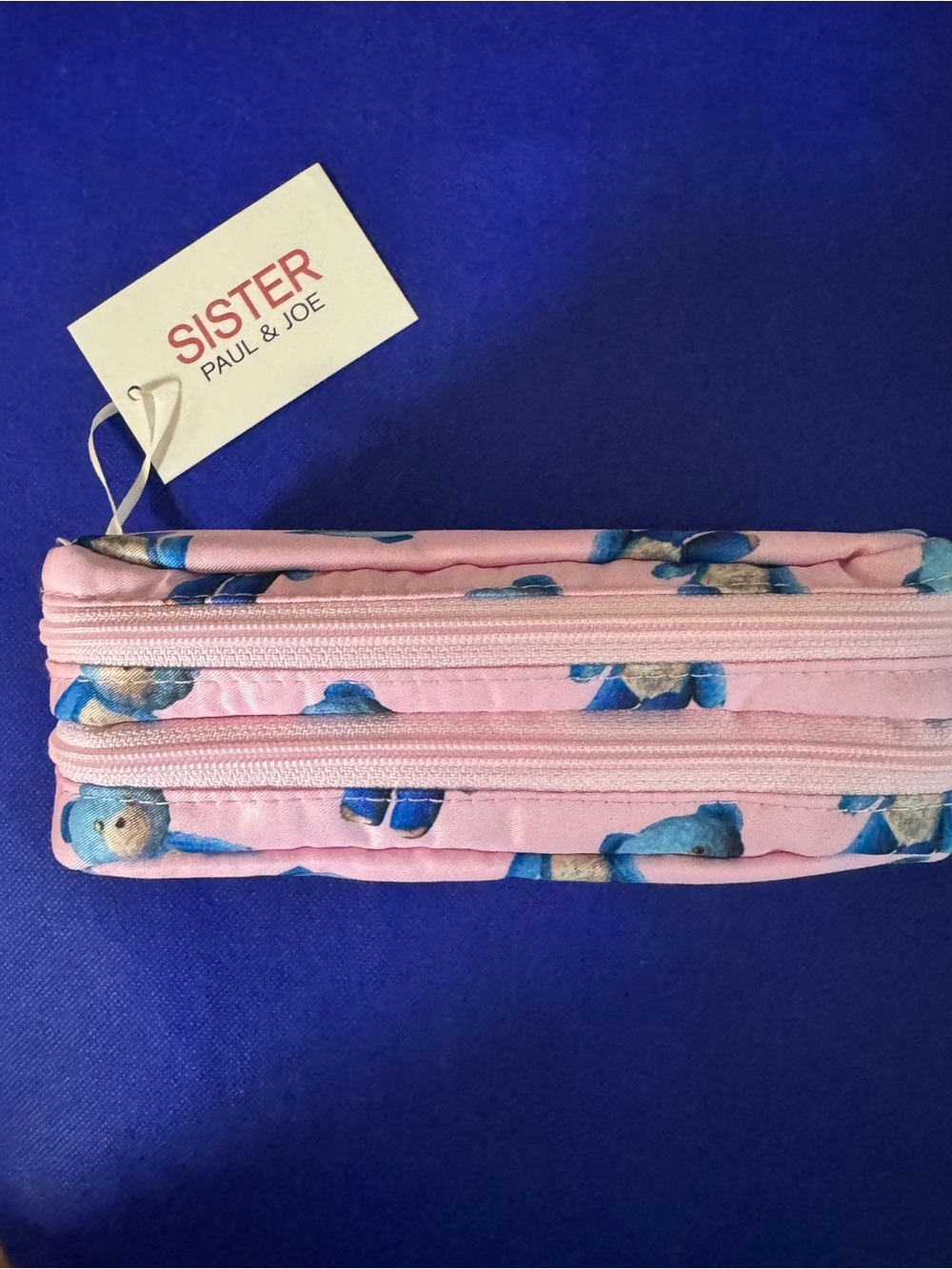 Paul & Joe Sister Pink Teddy Bear Cosmetic Pouch - NWT - I love you BEARy much! - Picture 2 of 7